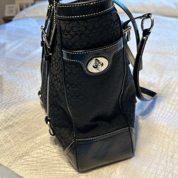 Coach Signature Large North South Tote - Picture 3 of 11